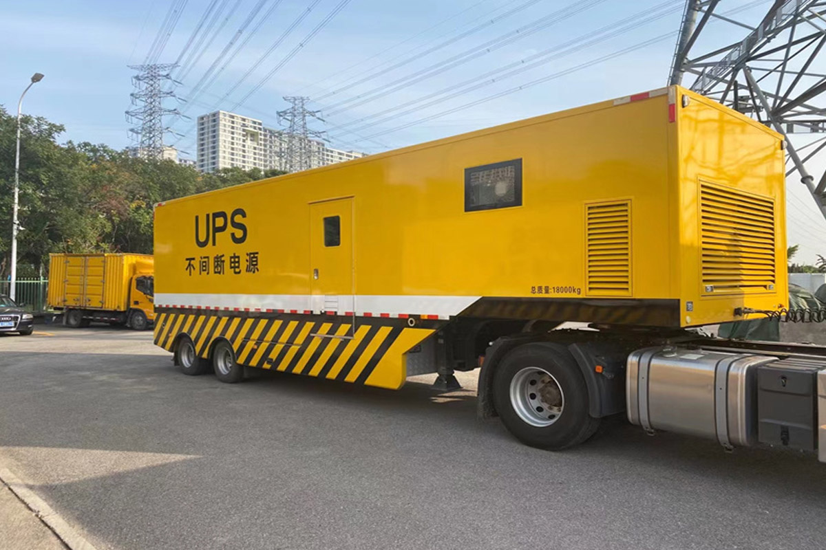 六弓乡发电机租赁施工现场